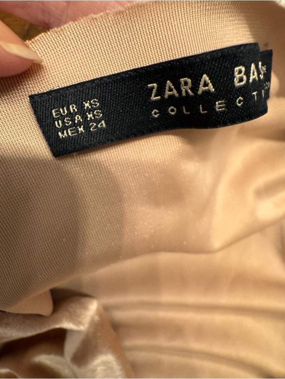 ZARA Velvet Knot Front Wrap Dress - Picture 6 of 6